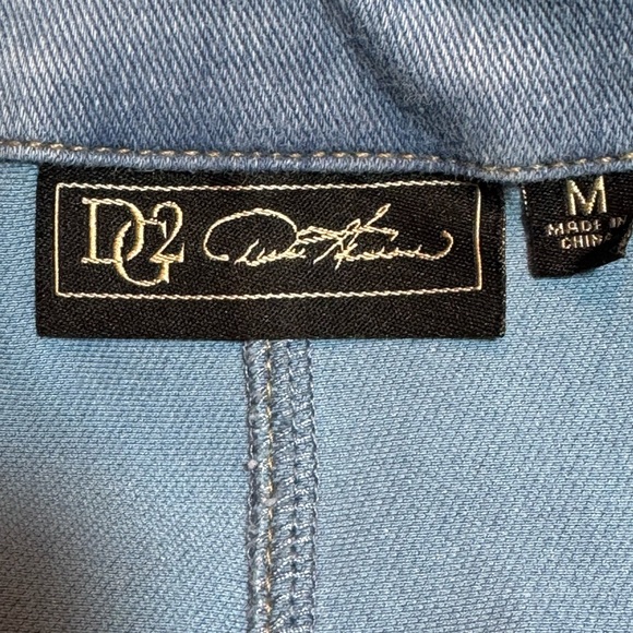 DG2 Puff Sleeve Stretchy Denim Dress - Picture 7 of 11